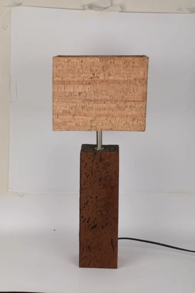 Tall Cork Table Lamp